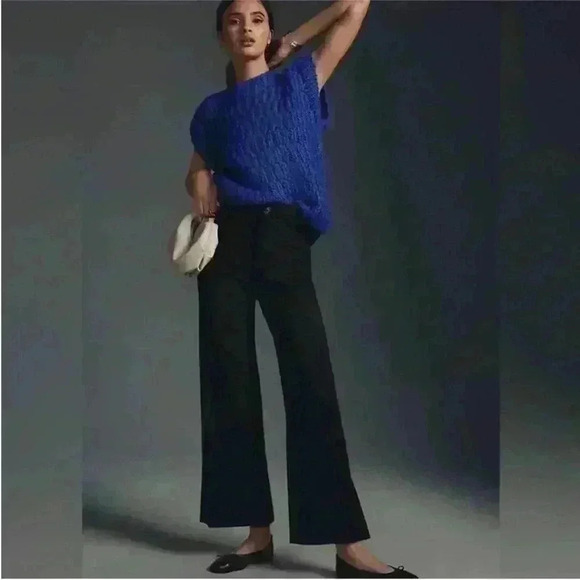 The Colette Cropped Wide-leg Pants Linen edition size 27 - Picture 2 of 9